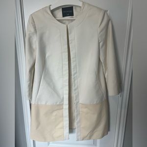 Top Secret Women’s Spring/Summer Coat Tan/Milky White Color-block Jacket